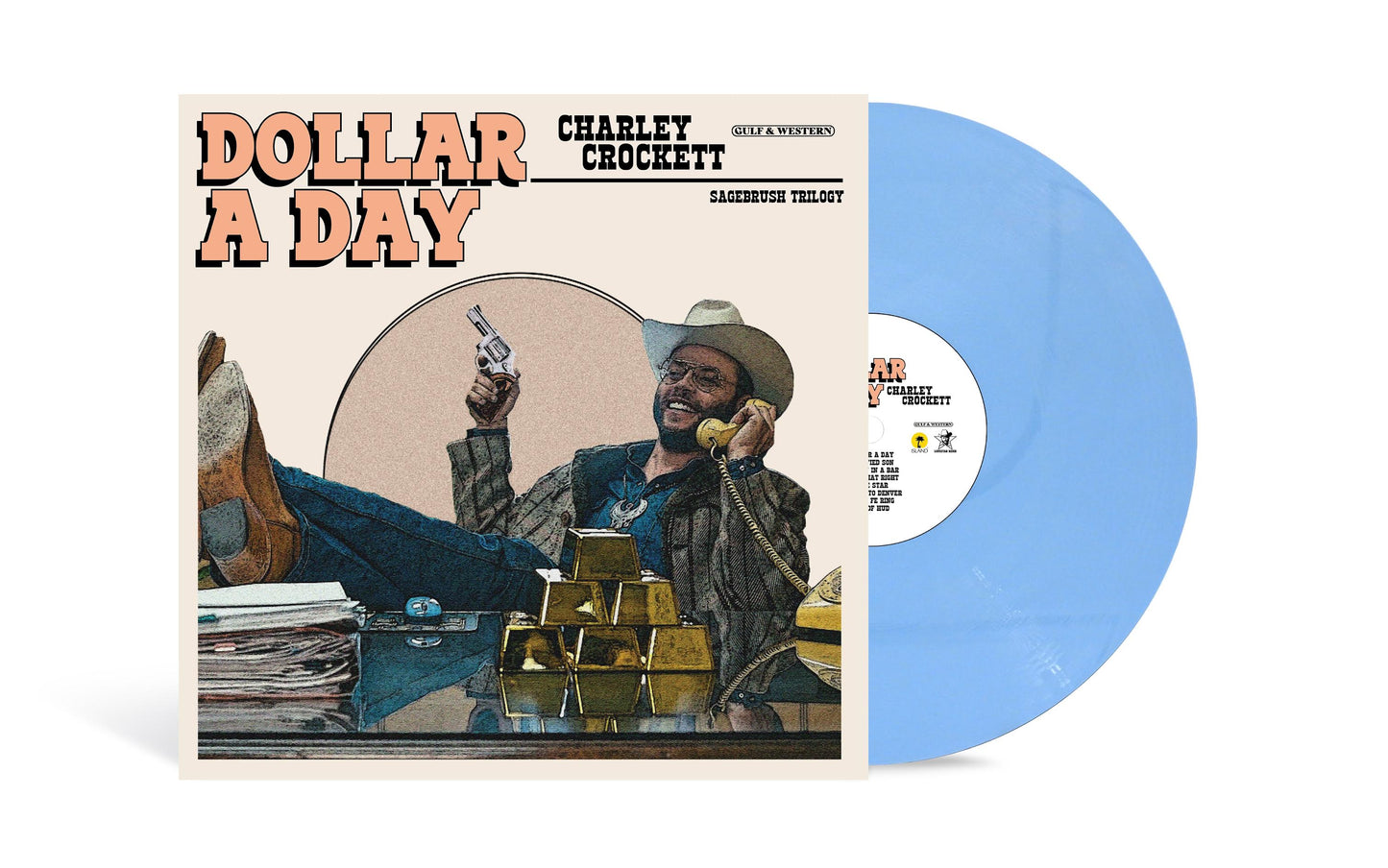 Charley Crockett- Dollar A Day (Indie Exclusive Pale Cornflower Blue Vinyl) [ VINYL LP ]
