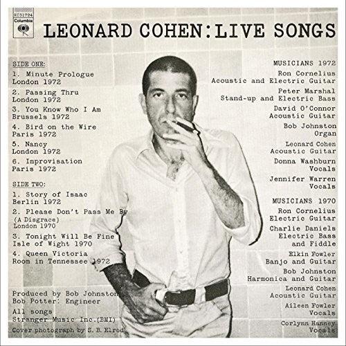 Leonard Cohen- Leonard Cohen: Live Songs [ VINYL LP ]