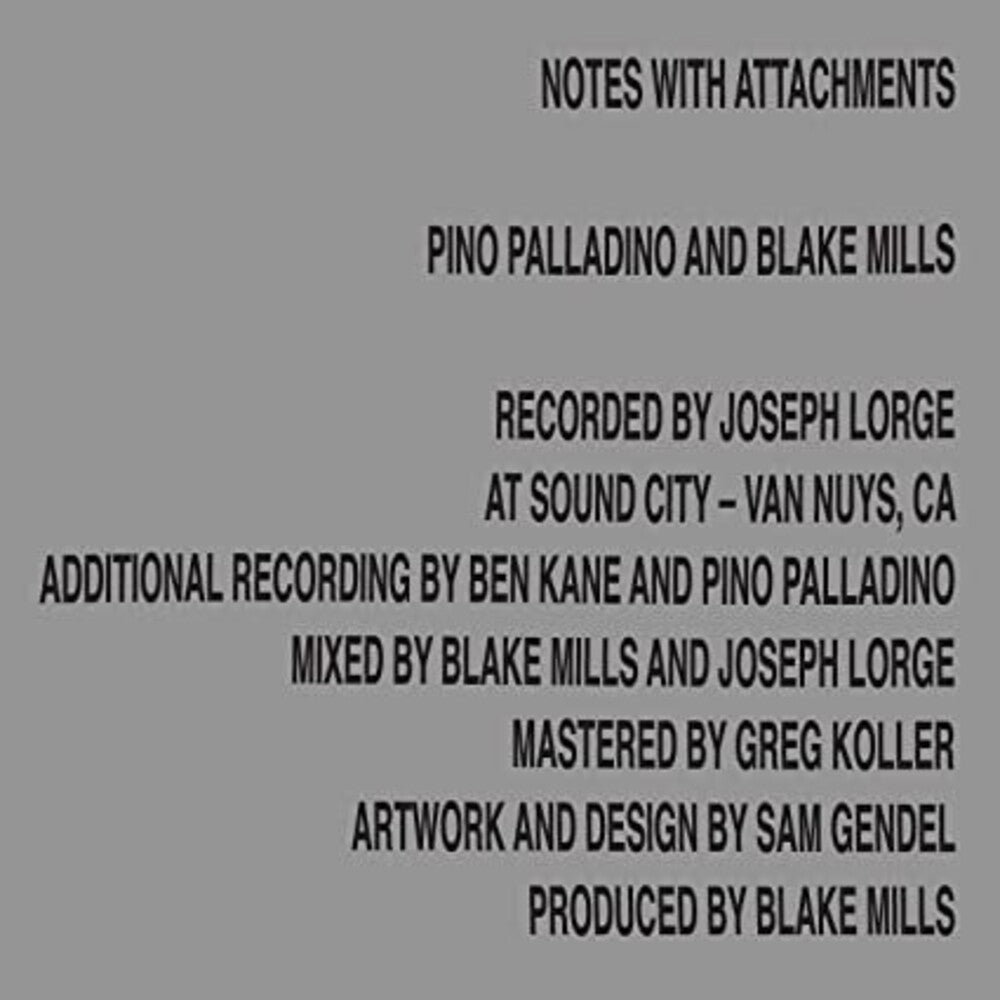 Pino Palladino and Blake Mills- Notes With Attachments [LP] [ VINYL LP ]