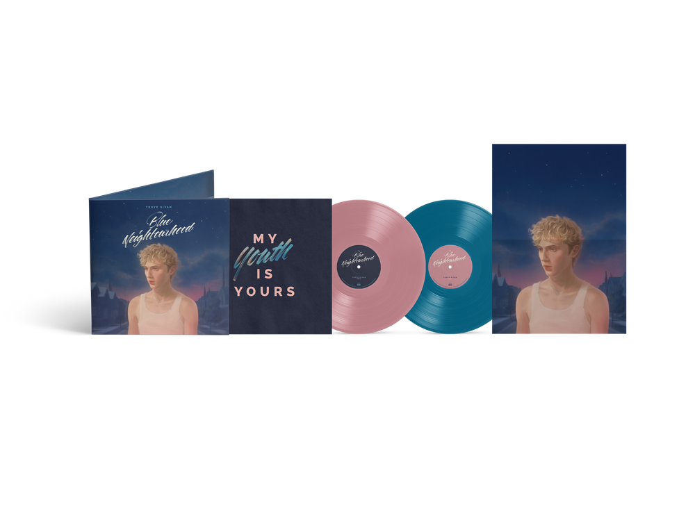 Troye Sivan- Blue Neighbourhood 'Ten Years On' - 10th Anniversary [Blush Pink & Aqua Blue] [ VINYL LP ]