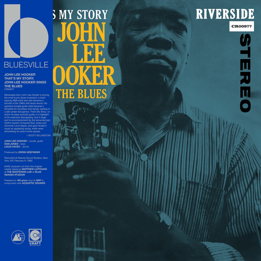 John Lee Hooker- That's My Story: John Lee Hooker Sings The Blues (Bluesville Acoustic Sounds Series) [180g Black Vinyl - paper wrapped] [ VINYL LP ]