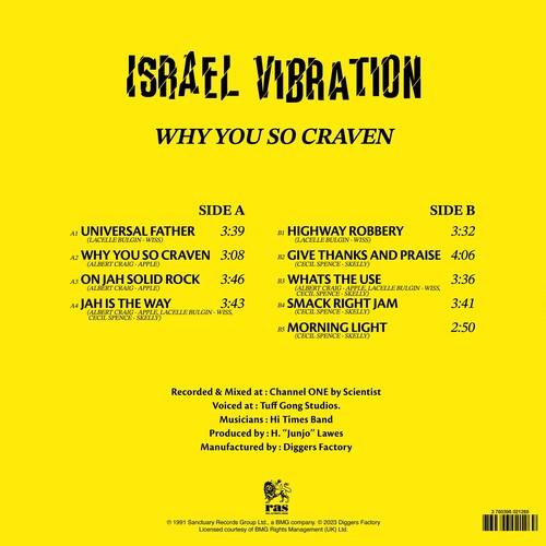 Israel Vibration- Why You So Craven [ VINYL LP ]