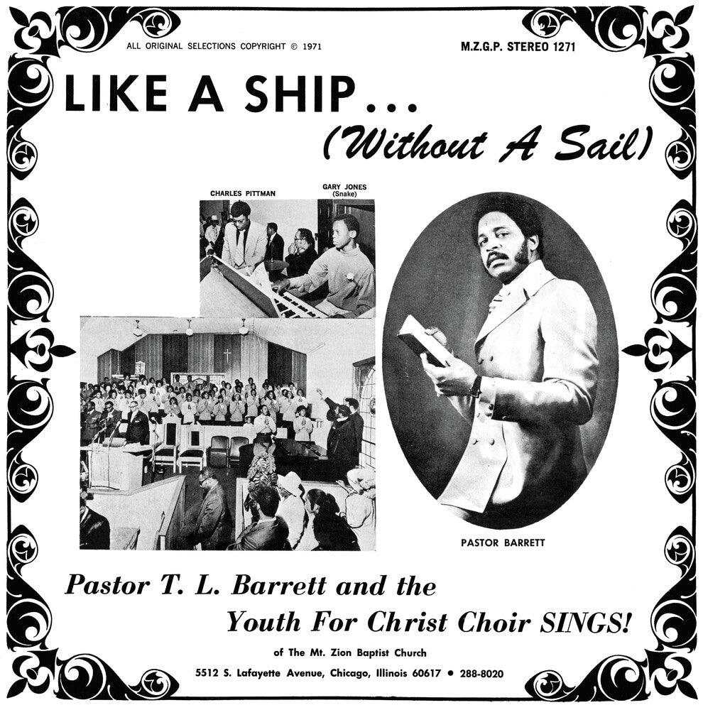 Pastor Barrett  T.L. / Youth For Christ Choir- Like A Ship (Without A Sail) [ VINYL LP ]