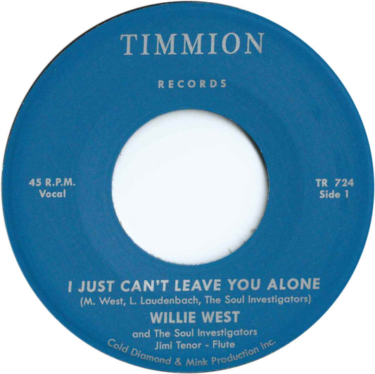 Willie West  & The Soul Investigators- Just Can't Leave You Alone [ VINYL LP ]