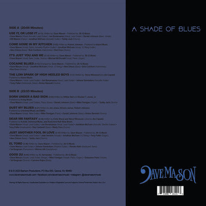 Dave Mason- A Shade of Blues - Blue [ VINYL LP ]