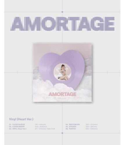 Jisoo- Amortage - Heart Version - incl. Photobook, Sticker + Poster [ VINYL LP ]