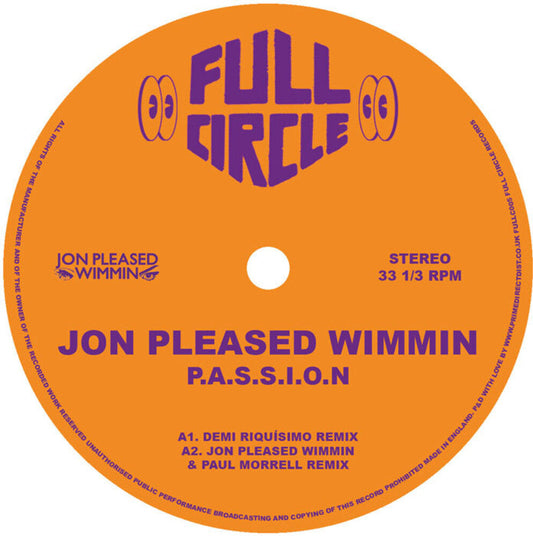 Jon Wimmin Pleased- P.A.S.S.I.O.N. (2025 Remixes) [ VINYL LP ]