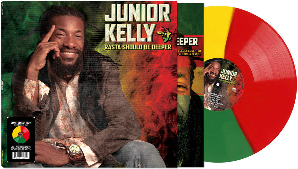 Junior Kelly- Rasta Should Be Deeper [YELLOW/GREEN/RED SPLIT LP] [ VINYL LP ]