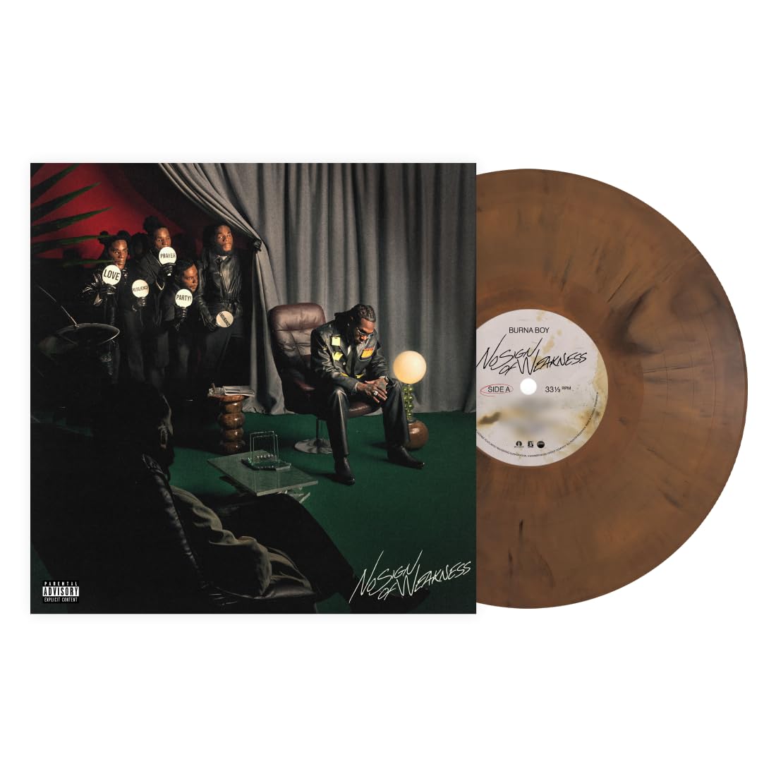 Burna Boy- No Sign Of Weakness (Brown Opaque Vinyl) [ VINYL LP ]