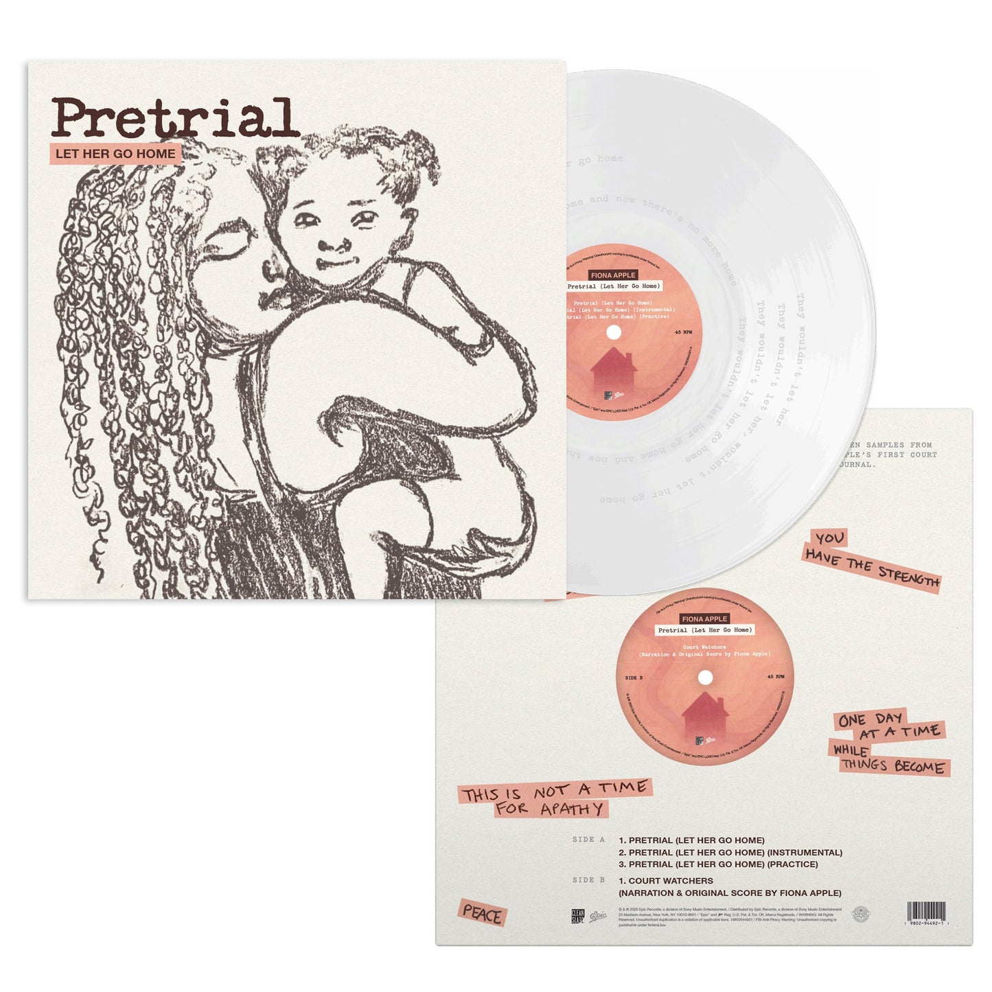 Fiona Apple- Pretrial (Let Her Go Home) (Clear Vinyl) [ VINYL LP ]