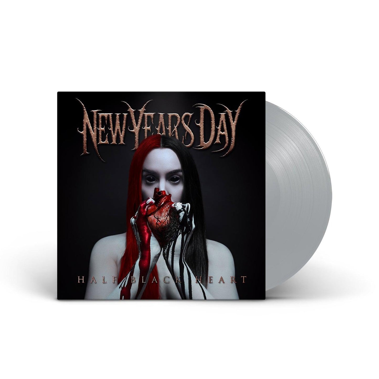 New Years Day- Half Black Heart (Silver Vinyl) [ VINYL LP ]