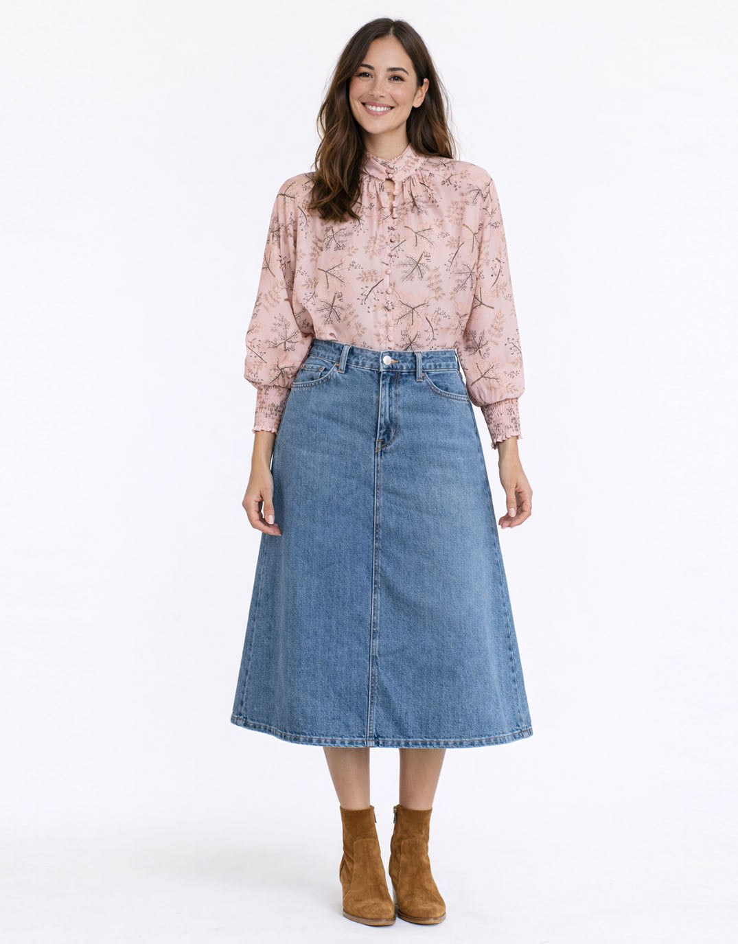 Hazel Blouse - Tea Rose Print