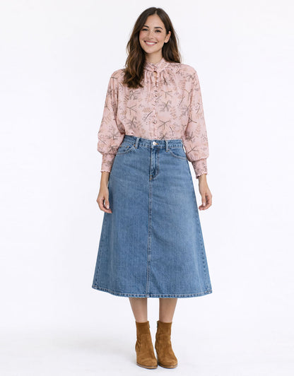 Hazel Blouse - Tea Rose Print