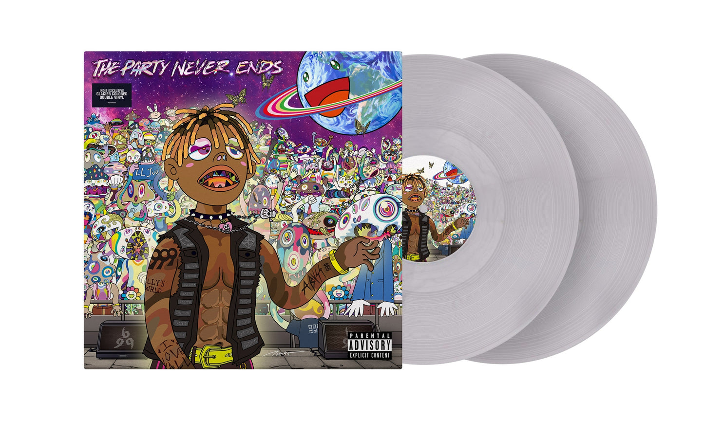 Juice Wrld- The Party Never Ends [Metallic Glacier 2 LP] (Indie Exclusive Vinyl) [ VINYL LP ]