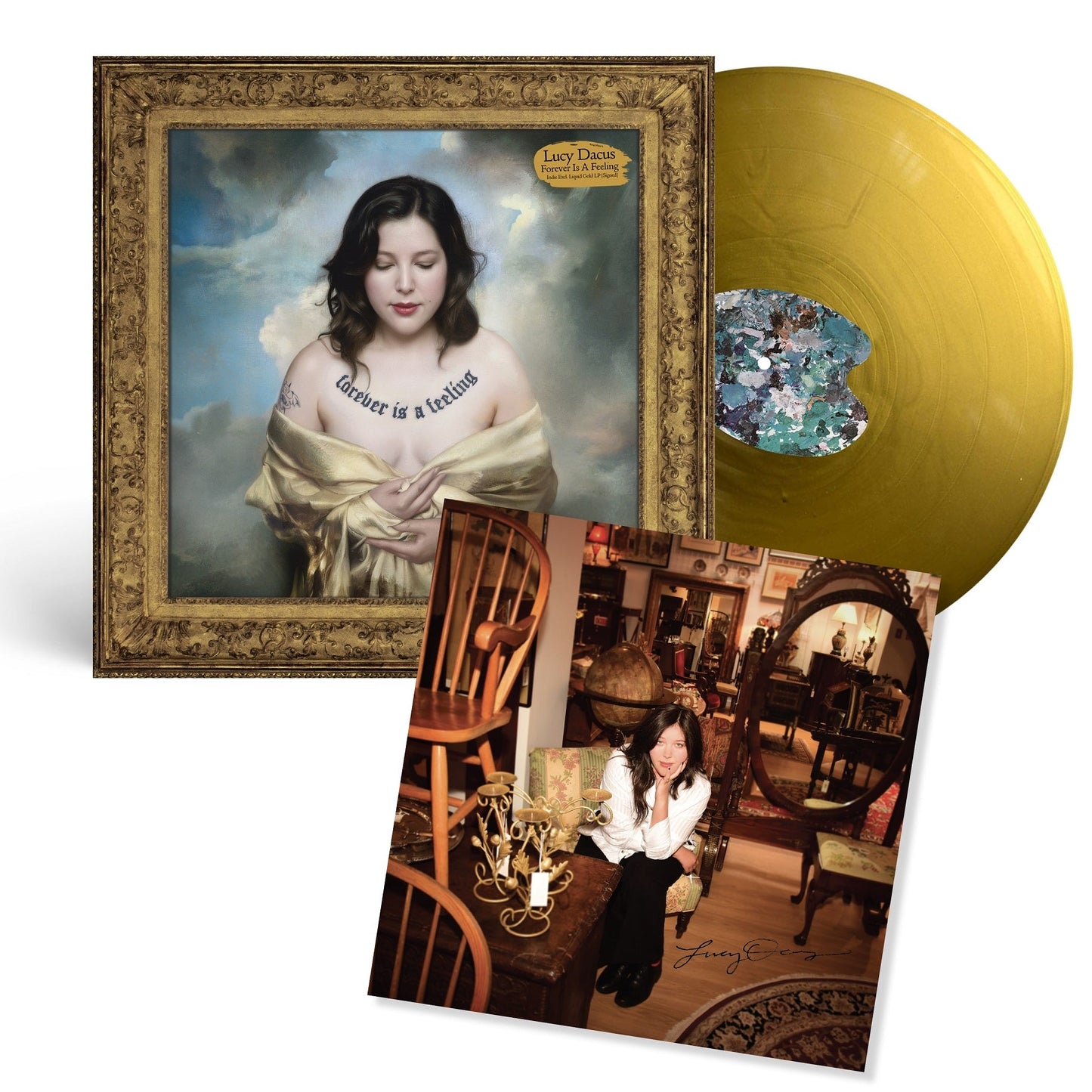 Lucy Dacus- Forever Is A Feeling [Liquid Gold LP] [Signed Insert] (Indie Exclusive Vinyl) (DAMAGED) [ VINYL LP ]