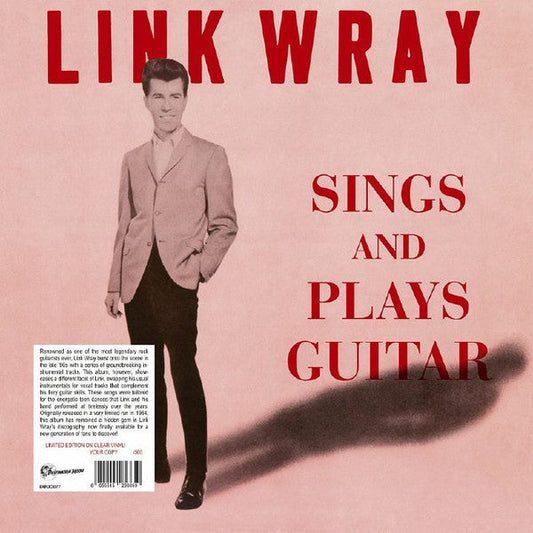 Link Wray- Sings & Plays Guitar [Clear Vinyl] [Limited Edition] (Uk) [ VINYL LP ]