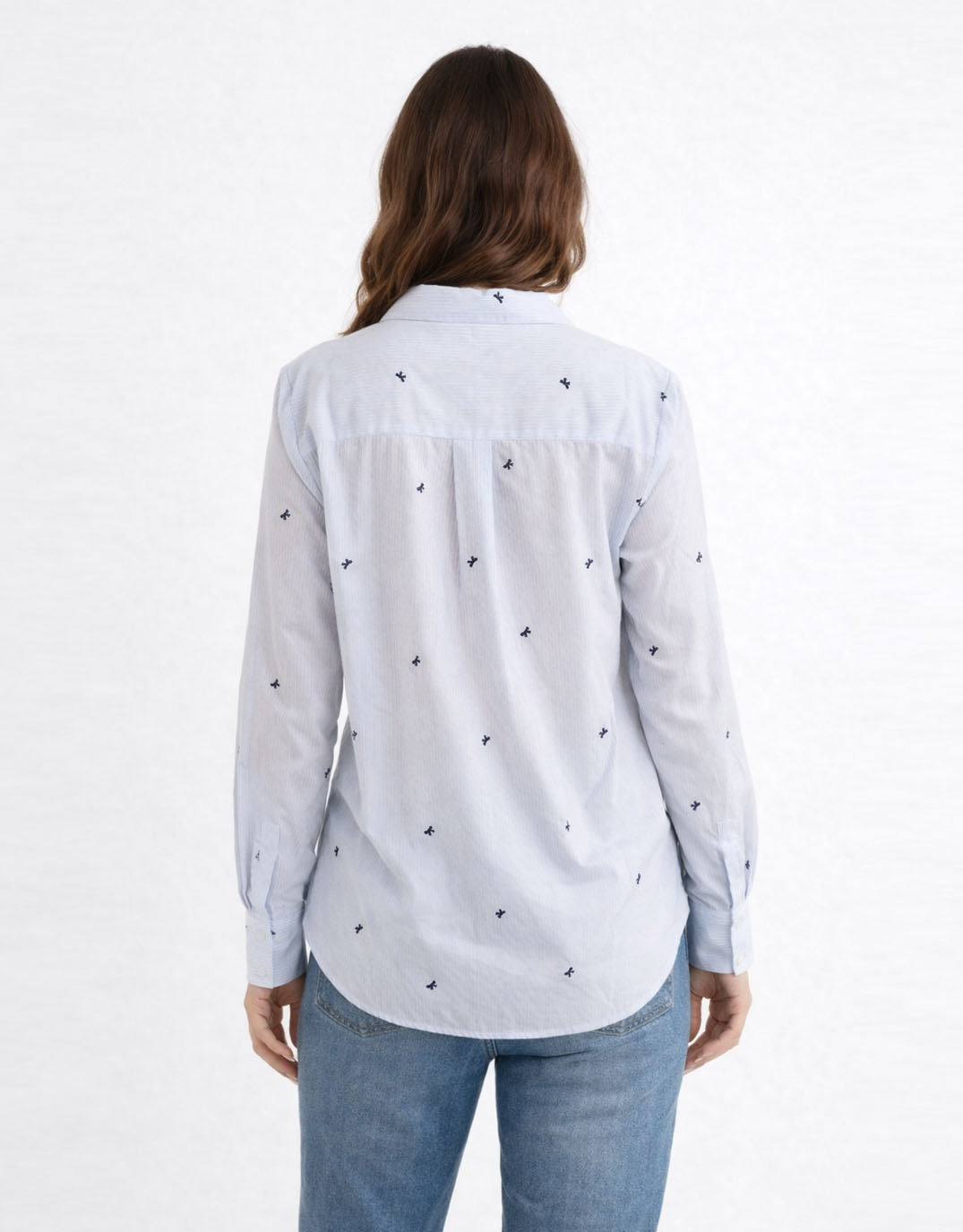 Reid Shirt - Blue Bow Stripe