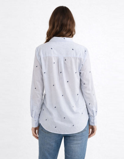 Reid Shirt - Blue Bow Stripe