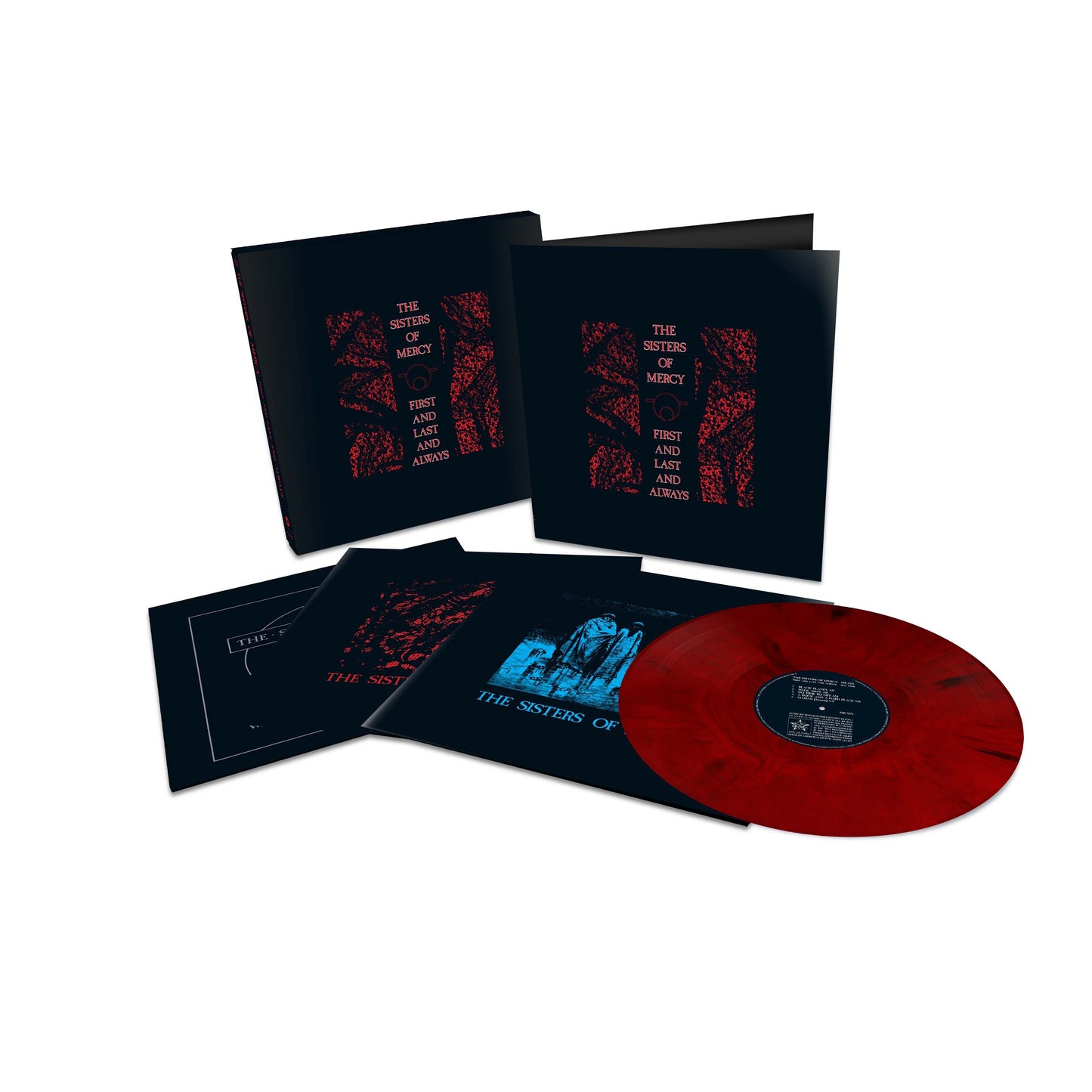 Sisters Of Mercy- First and Last and Always (Elektra 75) (Black & Red Marble Vinyl) [ VINYL LP ]