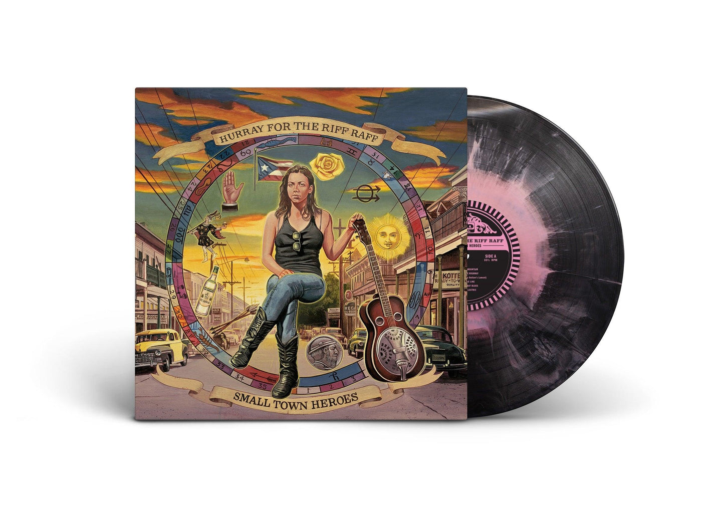 Hurray For The Riff Raff- Small Town Heroes [Pink Acid Wash Vinyl] [ VINYL LP ]