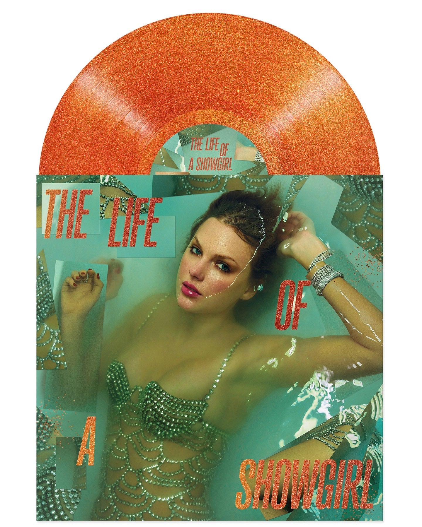 Taylor Swift- The Life of a Showgirl [Sweat and Vanilla Perfume Portofino Orange Glitter Vinyl] [ VINYL LP ]