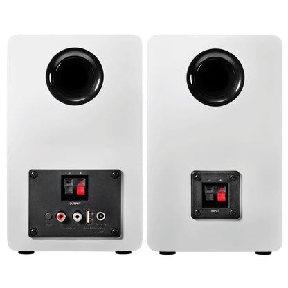 Audio-Technica - AT-SP3X - White Bluetooth Bookshelf Speakers