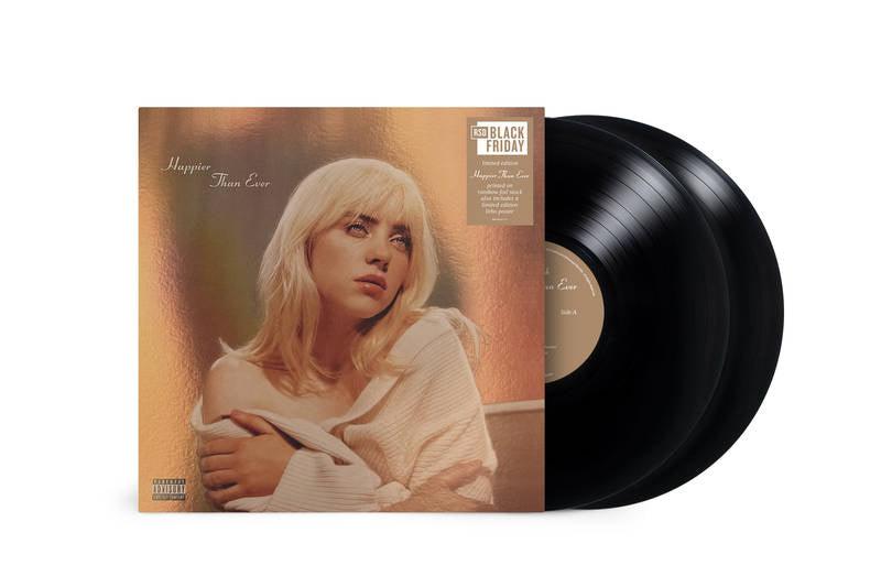 Billie Eilish- Happier Than Ever (Recycled Black w/ Litho Poster) -BF22 [ VINYL LP ]