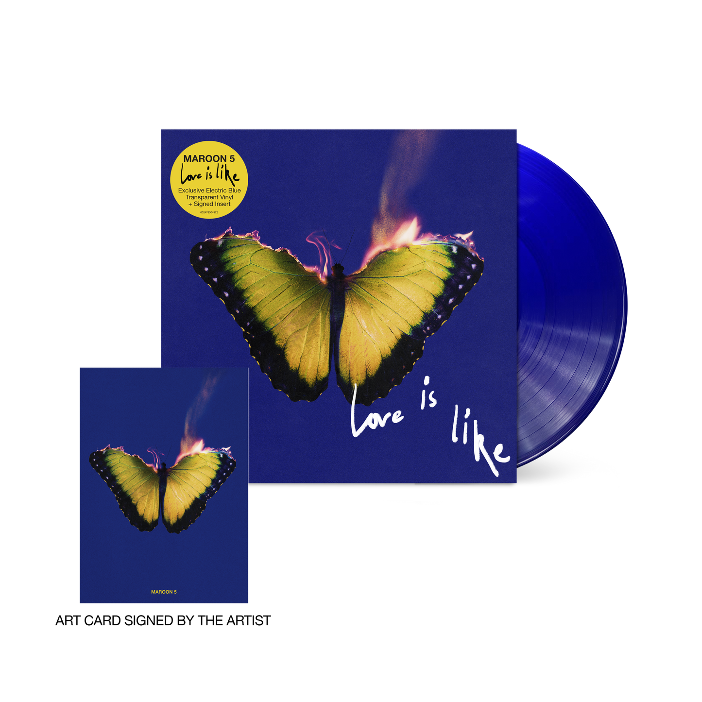 Maroon 5- Love Is Like (Indie Exclusive Vinyl) (Blue Vinyl, Signed Insert) (SEAM SPLIT) (DAMAGED) [ VINYL LP ]