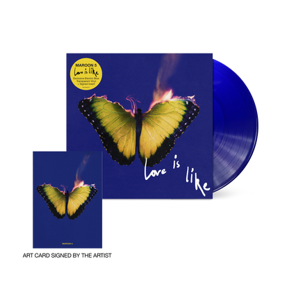 Maroon 5- Love Is Like (Indie Exclusive Vinyl) (Blue Vinyl, Signed Insert) (SEAM SPLIT) (DAMAGED) [ VINYL LP ]