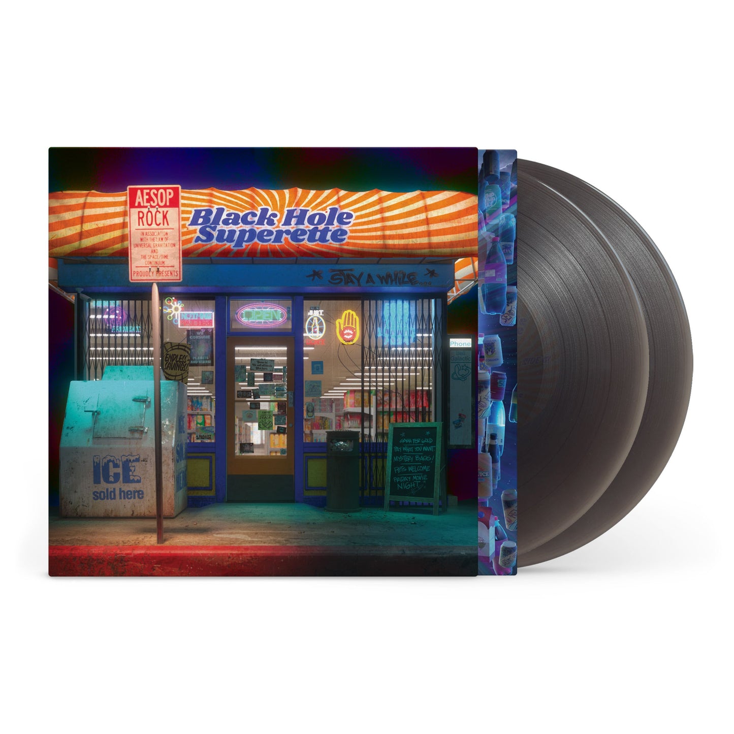 Aesop Rock- Black Hole Superette (Black Ice 2LP & Rainbow Foil Jacket) [ VINYL LP ]