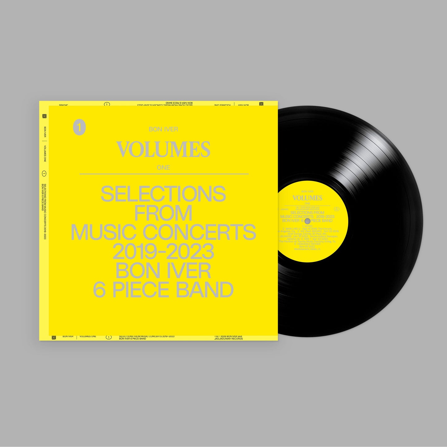 Bon Iver- VOLUMES: ONE "SELECTIONS FROM MUSIC CONCERTS 2019-2023 BON IVER 6 PIECE BAND [ VINYL LP ]