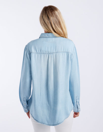 Ava Vintage Shirt - Light Wash