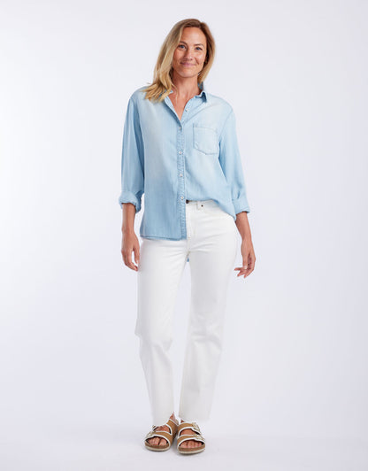 Ava Vintage Shirt - Light Wash