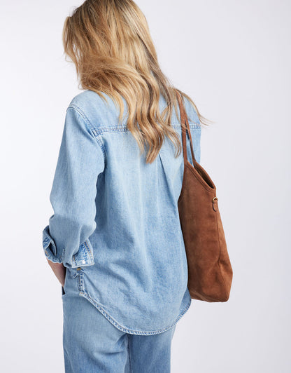 Claudia Relaxed Shirt - Mid Wash