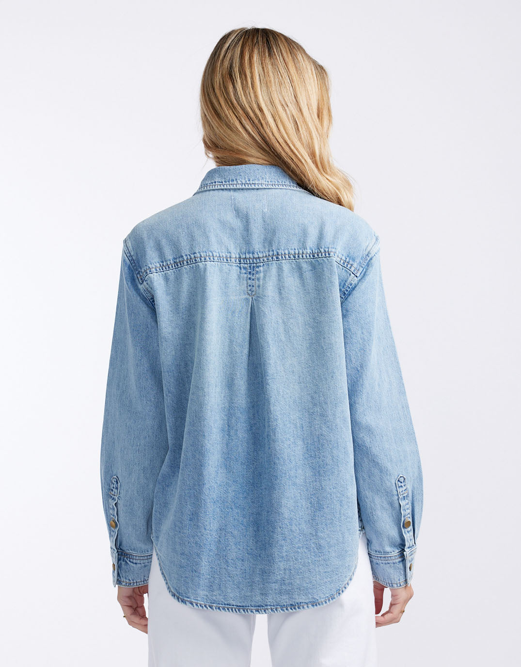 Claudia Relaxed Shirt - Mid Wash