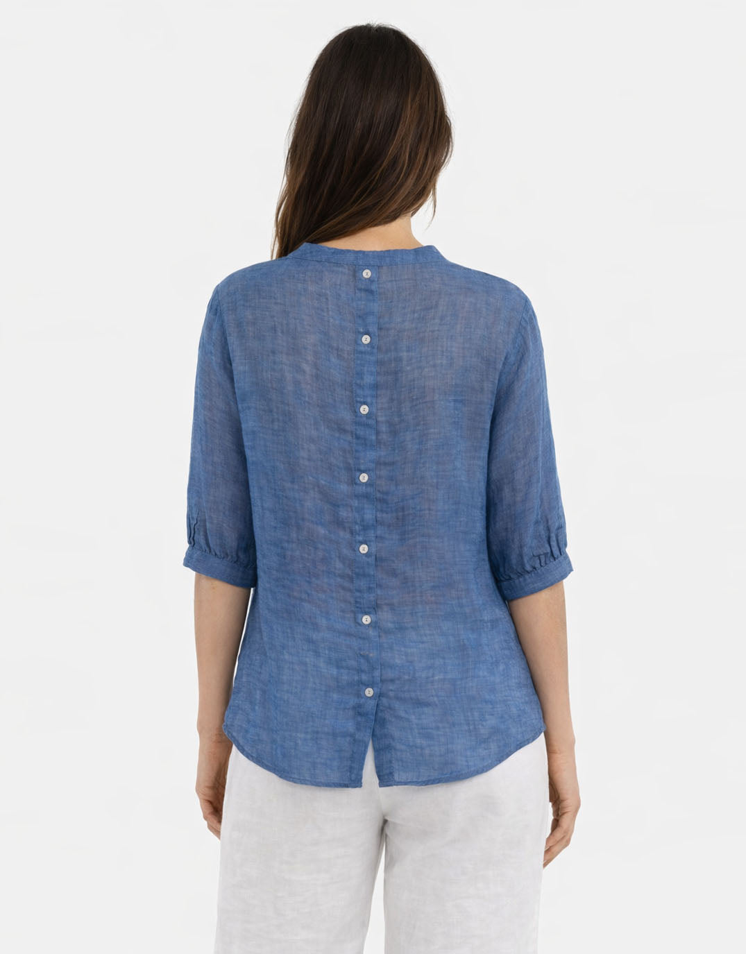 Allegra Linen Shirt - Denim